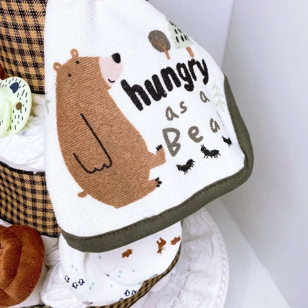 Teddy Bear Diaper Cake